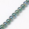 Electroplate Crystal Glass Round Beads Strands EGLA-F037-4mm-A-2
