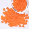 6/0 Frosted Round Glass Seed Beads X-SEED-A008-4mm-M9-1