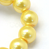 Baking Painted Pearlized Glass Pearl Round Bead Strands X-HY-Q003-4mm-67-3