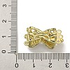 Brass Micro Pave Cubic Zirconia Box Clasps KK-U037-19G-01-3