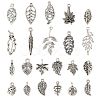 88Pcs 22 Style Autumn Theme Tibetan Style Alloy Pendants TIBEP-TA0001-33-2