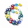 Handmade Evil Eye Lampwork Beads Strands LAMP-F024-02A-3