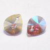 Faceted Glass Rhinestone Pendants RGLA-F053-D-371PS-2