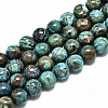 Natural Chrysocolla Beads Strands G-R485-10-8mm-1