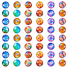 Glass Cabochons GLAA-WH0025-24-1