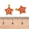 Ion Plating(IP) 304 Stainless Steel Enamel Charms STAS-M102-45G-3