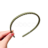 Resin Braided Thin Hair Bands OHAR-PW0003-191H-1