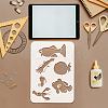 4Pcs 4 Styles PET Hollow Out Drawing Painting Stencils DIY-WH0394-0298-3