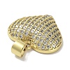 Rack Plating Brass Micro Pave Clear Cubic Zirconia
 Pendants KK-R163-03G-2