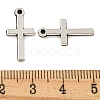 Tibetan Style Alloy Latin Cross Pendants TIBEP-Q040-068AS-NR-3