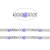 304 Stainless Steel Enamel Curb Chains CHS-P013-01P-06-2