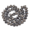 Electroplate Non-magnetic Synthetic Hematite Beads Strands G-T061-113A-2