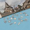 304 Stainless Steel Charms Mixed Shapes Pendants STAS-J014-M-6
