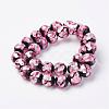 Handmade Silver Foil Glass Beads FOIL-E012-01B-2