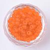 6/0 Frosted Round Glass Seed Beads X-SEED-A008-4mm-M9-2