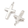 Rhodium Plated 925 Sterling Silver Charms STER-Q190-07P-2