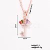 Unique and Cute European American Style Key Brass Cubic Zirconia Pendant Necklaces JS5656-1