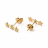 304 Stainless Steel Star Stud Earrings for Women EJEW-C004-03G-2