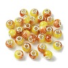 Two Tone Glass European Beads GPDL-K003-01B-1