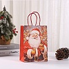 Christmas Paper Santa Claus Printed Tote Bags ABAG-P015-04A-1