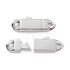 Non-Tarnish 304 Stainless Steel Bayonet Clasps X-STAS-M325-16P-1