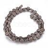 Electroplated Non-magnetic Synthetic Hematite Beads Strands G-P392-O02-1