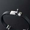 201 Stainless Steel Constellation Beaded Bracelet ZODI-PW0001-044B-2