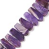 Teardrop Natural Dyed Agate Beads Strands G-L456-02F-3