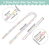 WADORN 2Pcs 2 Style Transparent Jelly Style Acrylic Curb Chain Bag Straps DIY-WR0002-48-2