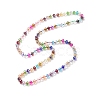 5Pcs 5 Style Bling Glass Beaded Necklaces Set for Women NJEW-JN04056-4