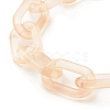 Transparent Acrylic Cable Chain Wristlet Straps HJEW-JM00665-04-3