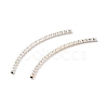 925 Sterling Silver Curved Tube Beads STER-H112-07B-1