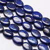 Natural Lapis Lazuli Oval Bead Strands X-G-M265-14x10mm-02-1