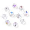 Electroplate Transparent Glass Beads GLAA-YWC0001-02A-5