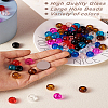 Craftdady 88pcs 8 colors Glass European Beads GLAA-CD0001-10-25