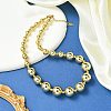 304 Stainless Steel Graduated Beaded Necklace for Women NJEW-G157-04G-3