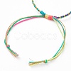 Adjustable Nylon Thread Braided Bead Bracelets BJEW-JB05868-4