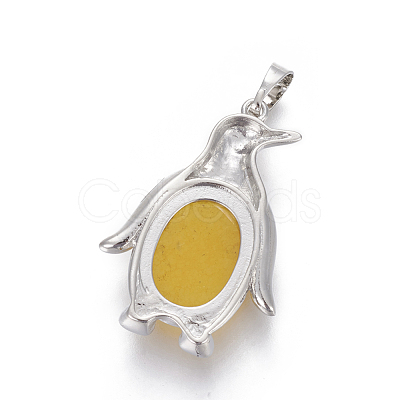 Natural Agate Pendants G-L512-A-M-1