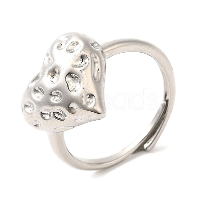 Rack Plating Brass Adjustable Ring for Women RJEW-Q770-28P-1