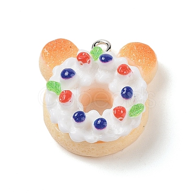 Resin Imitation Food Pendants FIND-U001-02F-1