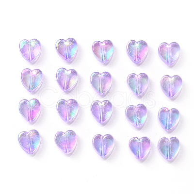 100Pcs Eco-Friendly Transparent Acrylic Beads TACR-YW0001-07D-1