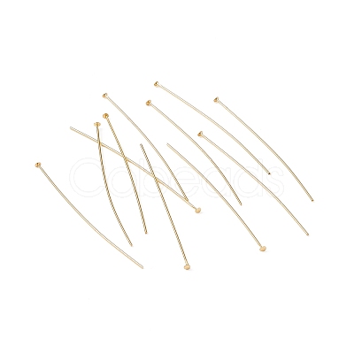 Brass Flat Head Pins X-KK-WH0058-03D-G01-1