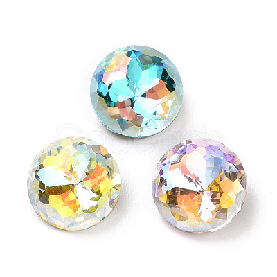 Light AB Style K9 Glass Rhinestone Cabochons RGLA-J036-A-LA-1