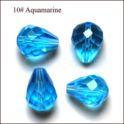 Imitation Austrian Crystal Beads SWAR-F062-10x8mm-10-1