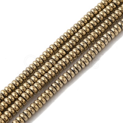 Electroplated Synthetic Non-magnetic Hematite Beads Strands G-I364-I01-01A-1