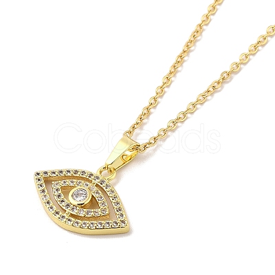 304 Stainless Steel Pendant Necklaces NJEW-U002-24G-02-1