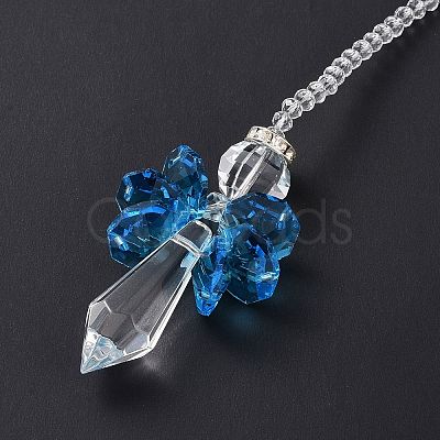 Crystal Fairy Beaded Wall Hanging Decoration Pendant Decoration HJEW-G019-02A-1