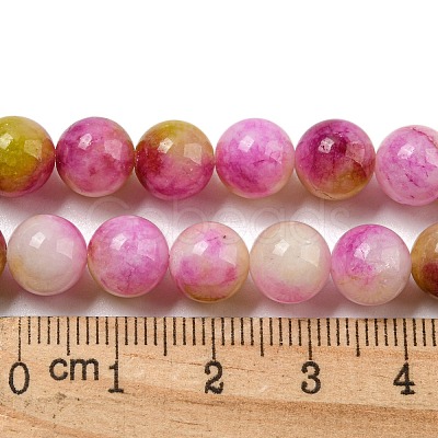 Natural Dyed Yellow Jade Beads Strands G-Q160-A01-01A-1