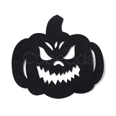 Wool Felt Pumpkin Jack-O'-Lantern Party Decorations AJEW-P101-04C-1