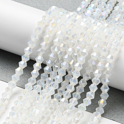 Imitation Jade Electroplate Glass Beads Strands EGLA-A039-J2mm-B05-1